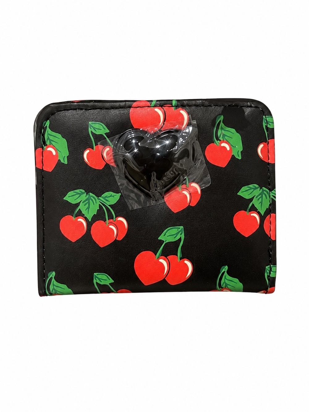 Betsey Johnson Black cherry wallet